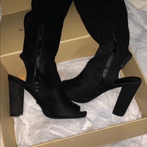Size 9 black over-the-knee boots Charlotte Russe